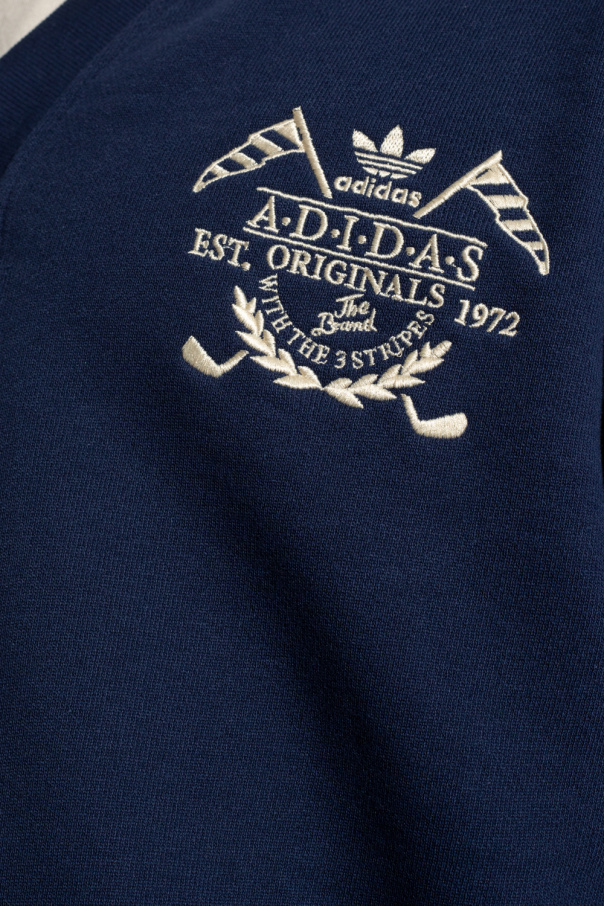 Navy blue Logo-embroidered sweatshirt ADIDAS Originals - Vitkac Canada